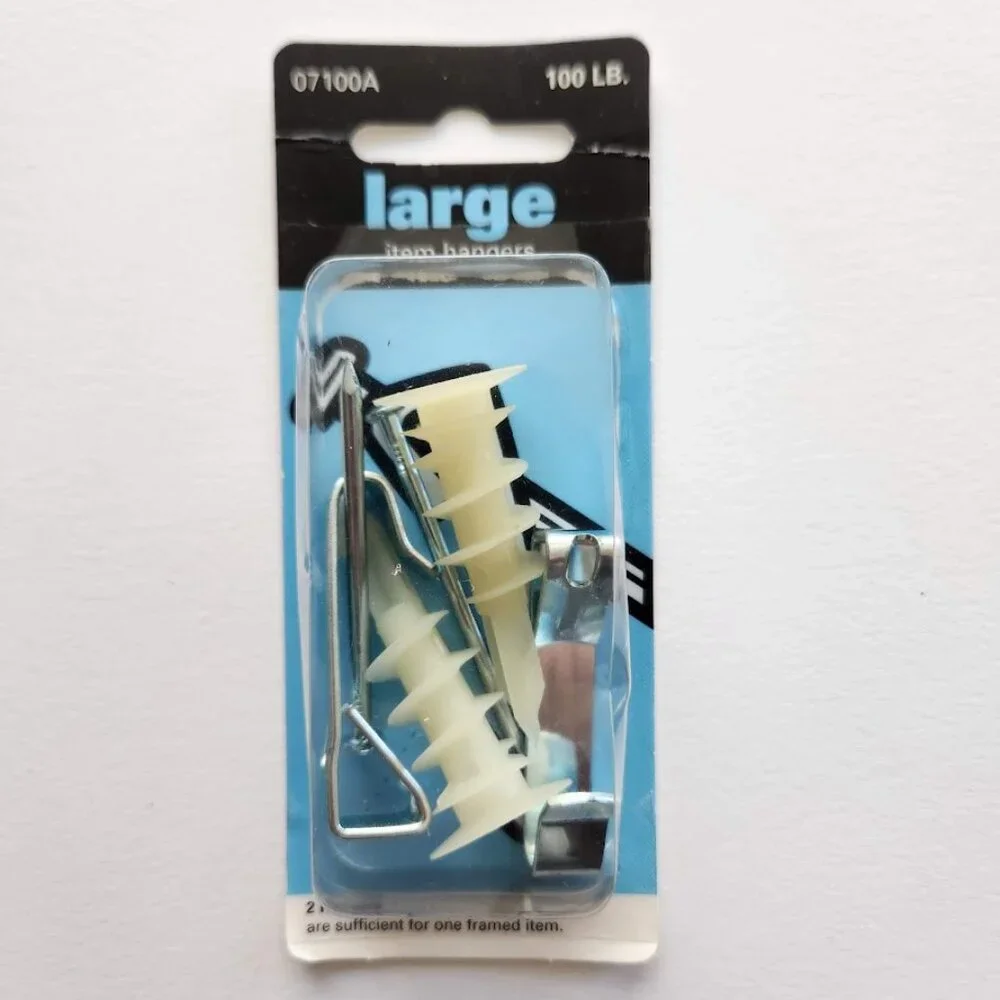 NEW LARGE Photo Hanging Hardware 100 LB Tools Tool 07100A 96931 Drywall Anchors